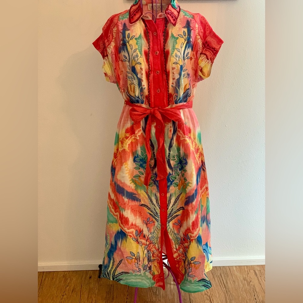 Floral Midi Shirt Dress